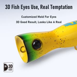 Kingdom Offre Spéciale OEM Big Popper Leurres de pêche 60g 85g GT Appâts flottants pour eau salée Trolling Thon Boat Topwater Fish Bait à <span class=keywords><strong>vendre</strong></span> - Product Image 4