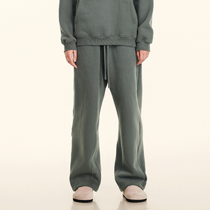 2025 couleur unie ample droite Sport pantalon surdimensionné cordon coupe-vent pantalons de survêtement vêtements de sport décontractés costume de sport pour unisexe - Product Image 5