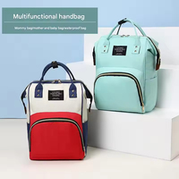 Sac à dos pour maman imperméable et élégant en gros, sac à dos de voyage, sac à langer pour bébé, polyester pour maman