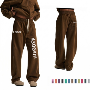 Fournisseur Populaire Nouvelle Collection 2026 Pantalon de jogging ample pour homme, coupe oversize à jambe large, style Hip Hop, TKAN839 Design personnalisé - Product Image 1