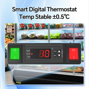 Réfrigérateur commercial à <span class=keywords><strong>porte</strong></span> vitrée Bojin, sans givre, dégivrage automatique, contrôle numérique, étagères réglables, options personnalisables - Product Image 4