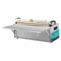 Machine de scellage thermique électrique XC-800 en acier inoxydable, 10 m/min, scelleuse à bande continue, usage commercial pour l'alimentation et les boissons