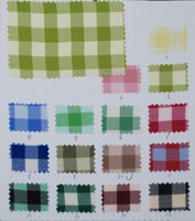 Vente en gros rouleau pas cher prix tatan plaid designs rayonne coton poly mélangé petit carreaux plaid fil teint tissu