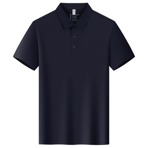 Camiseta Polo de Manga Corta, Color Sólido, Poliéster, Secado Rápido, Absorbe la Humedad, Transpirable, para Uso Diario - Product Image 2