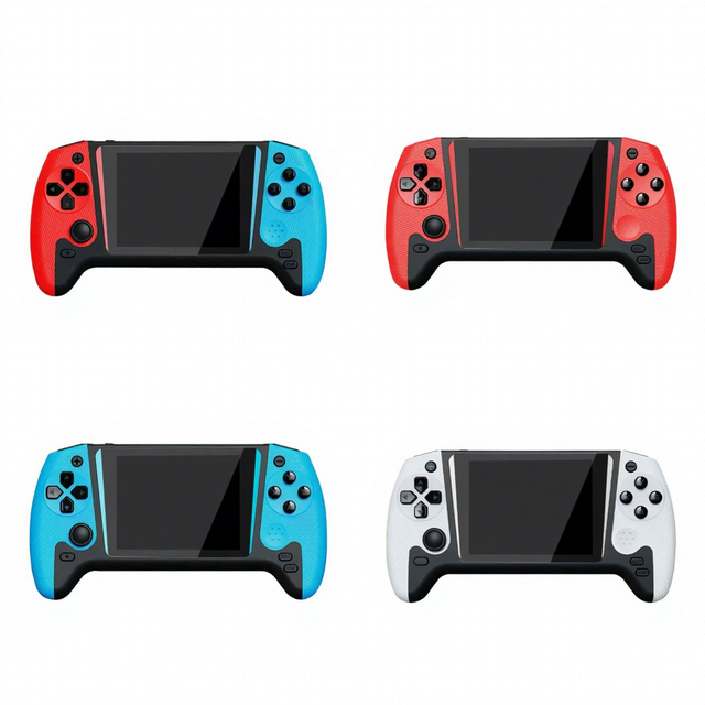 S Q21 Handheld Game Console 3.5 Inch Screen 500 Built-in Classic Games Joystick 1200mAh Battery Dual Player AV Output Kids Gift