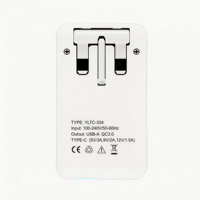 Cargador de Pared Ultrafino para Reino Unido, Delgado como una Tarjeta, con PD de 20W y Carga Rápida