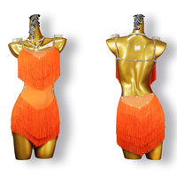 Costume de danse latine pour femmes, robe de danse latine pour filles, robe de danse latine professionnelle pour femmes avec strass et franges