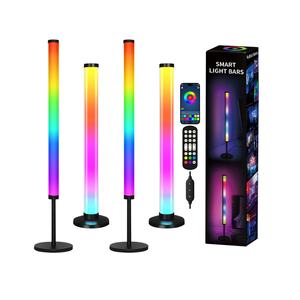 Tube lumineux LED de Noël rechargeable par USB, éclairage dynamique coloré à détection vocale pour fêtes, événements, lampes de scène e-sport, cadeau - Product Image 1