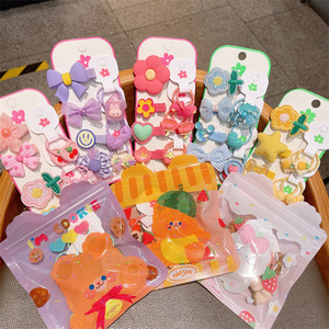 Nuevo estilo coreano bebé lazos accesorios fruta niños pelo conjunto flequillo niñas horquillas cabeza adornos Clips - Product Image 2