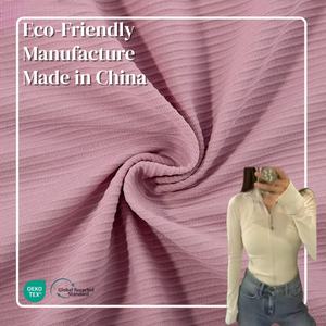 Tela Deportiva Elástica y Transpirable 4040, 75% Nailon, 25% Elastano, 170 g/m², Tejido <span class=keywords><strong>de</strong></span> Punto Acanalado con Rayas Elásticas para Ropa <span class=keywords><strong>de</strong></span> Yoga - Product Image 1