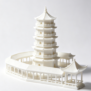 Custom 3D Printed Architecture <b>Model</b>, SLA/SLS Printing Service for Stadium House <b>Building</b> Prototypes-Nylon Metal Materials MOQ - Product Image 1