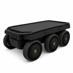 <b>Off</b>-road 6x6 AMR Chassis IP67 Waterproof Hybrid UGV Platform Zero <b>Turn</b> for Heavy Cargo Delivery and Logistics Support - Product Image 4