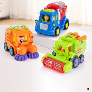 6 Piezas de Juguetes de Plástico de Dibujos Animados, Camiones de Construcción de Juguete, Coches Pequeños de Juguete para Niños Mayores de 18 Meses - Product Image 2