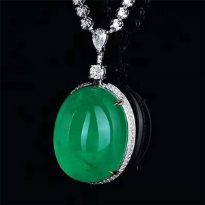 Collar SGARIT Personalizado de Oro de 18k con Esmeralda Natural Verde Intenso de 36.41ct, Nivel de Colección <span class=keywords><strong>COLUMBIA</strong></span>, para Boda o Compromiso - Product Image 3