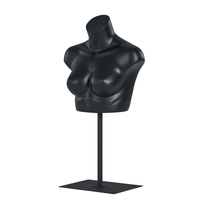 Sport Gros Seins Torse Femme Noir Mat Soutien-Gorge Présentoir Mannequin