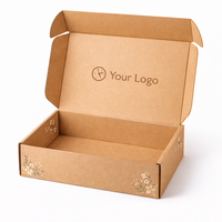 Boîte d'expédition en carton ondulé personnalisée avec logo, couleur et impression, pour envoi postal, pliable, en kraft, pour emballage de colis en gros