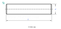 ASTM A193 B7 Carbon Steel Threaded Rods Stud Bolts Zinc Fully Threaded ISO/CE Certified Jingcheng Brand Heavy Industry Black