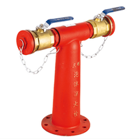 Bouche d'incendie en mousse au sol extérieure de qualité supérieure Type de pilier DN100/150 pour système d'extinction d'incendie