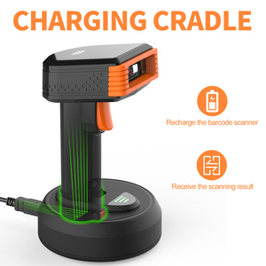 Xincode เครื่องสแกนบาร์โค้ดไร้สาย2D 1D แบบใช้มือถือ USB แบบมีสายสแกนบาร์โค้ดเครื่องอ่านบาร์โค้ด <span class=keywords><strong>QR</strong></span> พร้อมแท่นชาร์จ - Product Image 3
