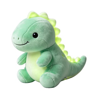 Peluche de dinosaure lumineuse sans piles, vente en gros OEM personnalisée, jouet doux pour enfant, compagnon de sommeil nocturne - Product Image 1