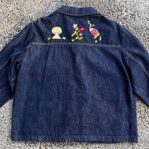 Tùy chỉnh OEM Thời Trang Dạo Phố Tracksuit đau khổ thêu Rhinestone denim <span class=keywords><strong>jean</strong></span> áo khoác cho nam giới - Product Image 2