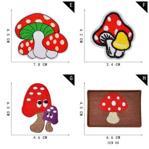 Iron on Embroidered Cute Felt Mushroom Patches for Kids Clothes Bag - Product Image 3