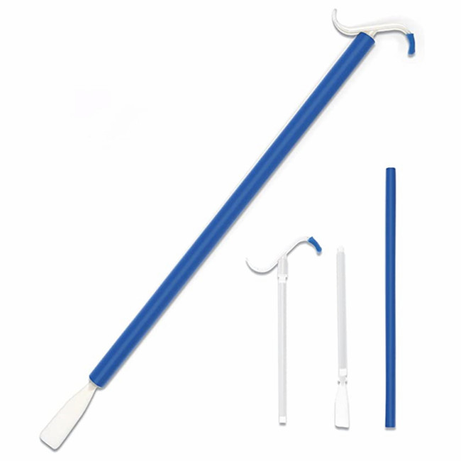 Long Dressing Stick With Shoe Horn Sock Removal Tool, Adjustable
