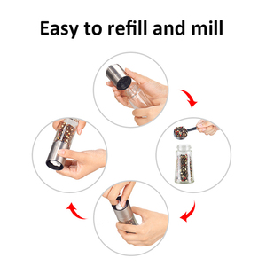 Moulin à sel et à poivre en céramique de 70 ml pour la <span class=keywords><strong>cuisine</strong></span> à domicile - Fournisseur B2B écologique - Product Image 5