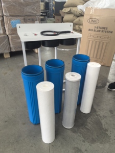 BEST-770 boîtier de <span class=keywords><strong>filtre</strong></span> à eau à 3 étages 4.5x20 grande <span class=keywords><strong>cartouche</strong></span> bleue pour une utilisation au restaurant avec récipient à pression de <span class=keywords><strong>sable</strong></span> de carbone - Product Image 6