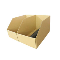 Carton d'affichage personnalisé de classification rigide Boîte de rangement à bouche oblique Étagère avec stratification brillante Matériaux recyclés