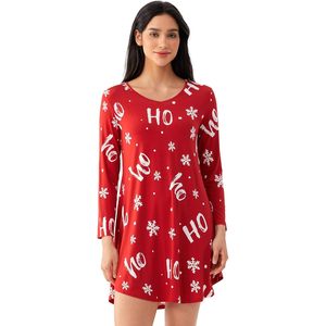 ชุดนอนแขนยาวผ้าใยไผ่สำหรับผู้หญิง เสื้อนอนนุ่มเบาสบาย ชุดนอนสำหรับผู้หญิง ชุดนอนผ้าวิสโคส - Product Image 1