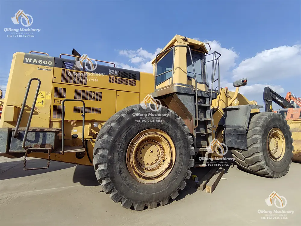 Komatsu wa600-6 텔레스코픽 휠 로더 komatsu wa 600 전기 로더 komatsu 600 로더