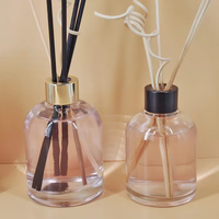 Vente en gros de flacons en verre transparents ronds pour diffuseur d'arômes, 150 ml et 200 ml, pour usage domestique