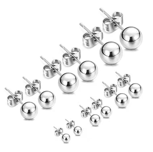 Boucles <span class=keywords><strong>d</strong></span>'oreilles à clous en acier inoxydable 316, bijoux bon marché pour enfants, pour filles, nouvelle collection - Product Image 6