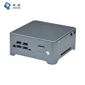 Industrial YENTEK Dual Display 2 LAN 2 COM Fanless Computer Celeron I5 5205U Business Mini Industrial Computer Intel NUC Desktop PC