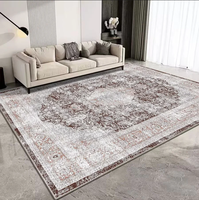 Tapis de salon de luxe léger, haut de gamme, résistant aux taches, facile à nettoyer, imperméable, style italien minimaliste moderne