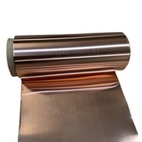 Bobine de feuille de cuivre ultra fine/99.95% bandes de cuivre pur/1 2 3 5 8 10 25 50 microns rouleau de feuille de cuivre