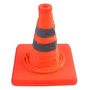 Cones de construção de cone de aviso de emergência, triângulos de tráfego dobrável, segurança na estrada, estacionamento