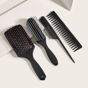 Ensemble de coiffure Wanmei, 4 pièces, peigne en fibre de carbone, brosse, outils de massage et de lissage pour un usage quotidien - Product Image 3