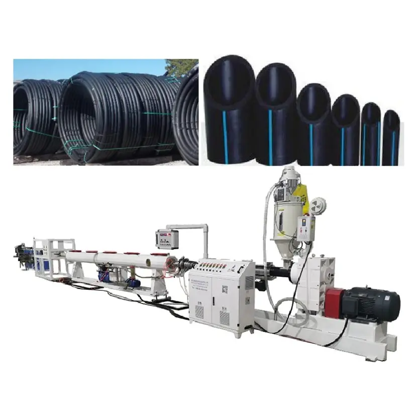 plastic PP PE PPR HDPE Polyethylene Water Supply Drainage Sewage Gas pipe Tube Extrusion Making Machine