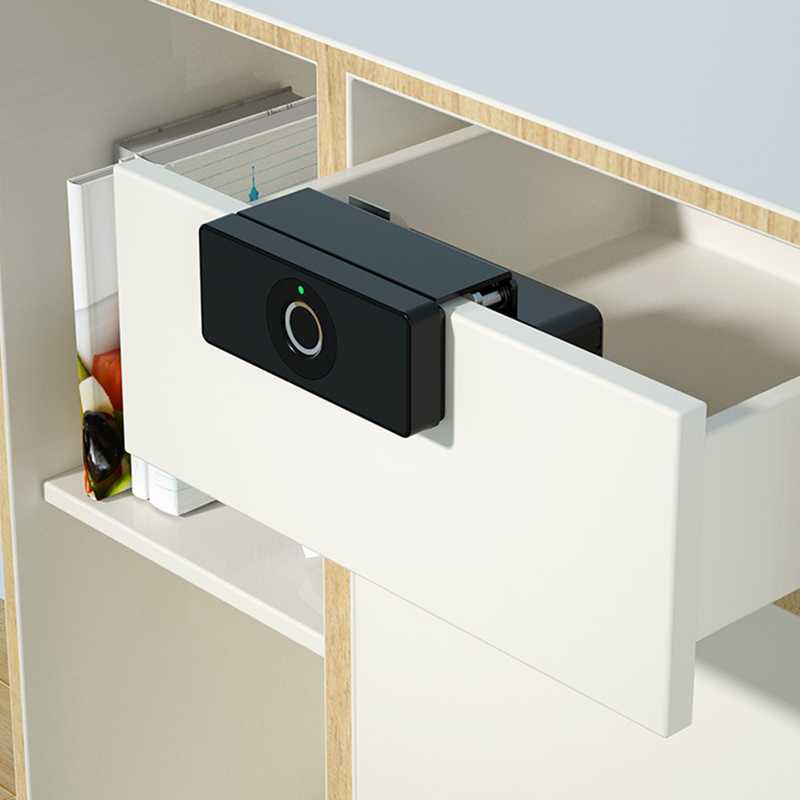 Энергосберегающий БЕСКЛЮЧЕВОЙ скрытый мини-ящик, умный электрический замок, блокировка по отпечатку пальца для шкафа