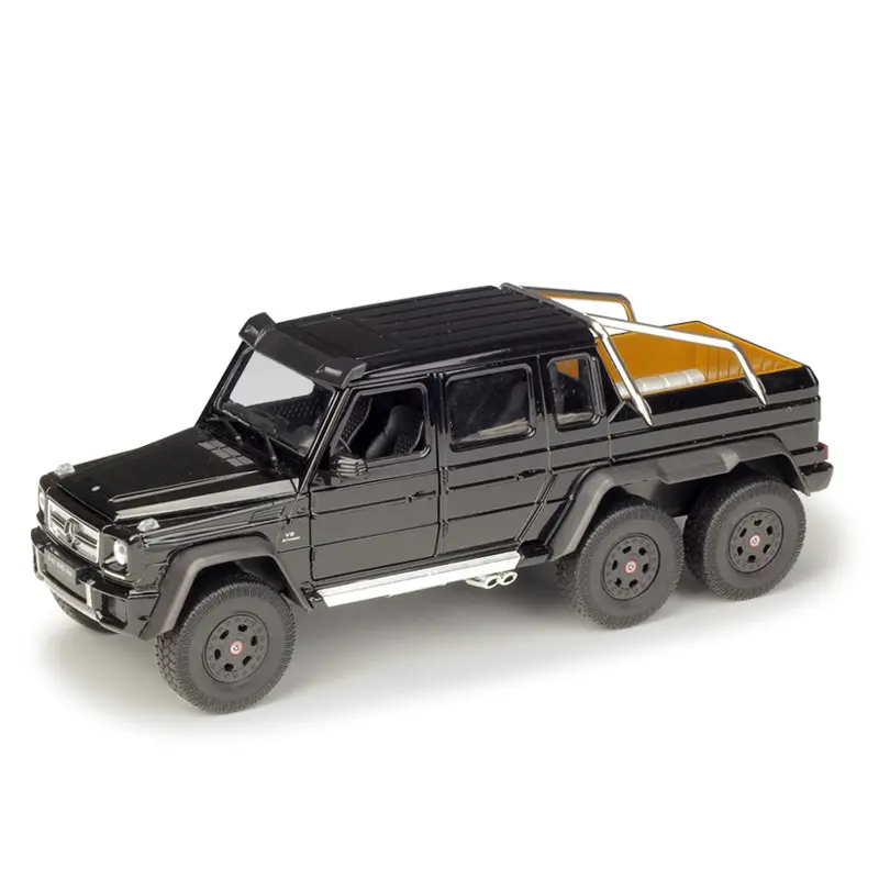 Sıcak satış Welly 1:24 B enz G63 AMG 6X6 araba Metal tahsil simülasyon döküm araba alaşım araba modeli oyuncak