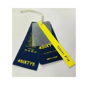 Etiquetas colgantes de papel impresas personalizadas con cordón para ropa, accesorios y etiquetas de detalles de productos, conjunto de artículos de moda. - Product Image 1
