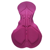 Coussinets de cyclisme personnalisés Jacquard, coussinets en mousse respirants, coussinets 3D pour femmes, coussinets roses pour le cyclisme