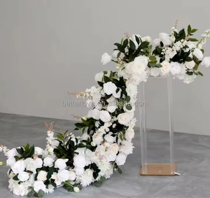 Phong Cách Hiện Đại Màu Hồng Và Màu Tím Lụa Nhân Tạo Hoa Cưới Bảng Á Hậu Hàng Hoa Màu Hồng Cho Trang Trí Đám Cưới - Product Image 2