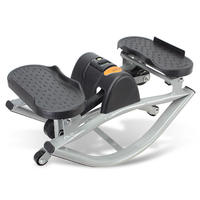 Mini stepper numérique LCD en acier avec compteur de calories, scanner, minuteur, machine latérale, cordes de traction, pour tapis de gym à domicile, cardio