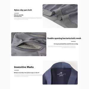 กางเกงบ็อกเซอร์ชายแบบยาว รุ่นใหม่ ระบายอากาศได้ดี ผลิตจากผ้าถักที่เป็นมิตรต่อสิ่งแวดล้อม ป้องกันแบคทีเรีย แห้งเร็ว เหมาะสำหรับการวิ่ง - Product Image 3