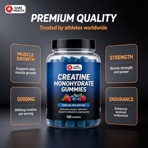 Private Label Creatine Monohydrate Gummies 500omg Berry Flavor 120 Count Muscle Growth Strength Endurance for Athletes Wholesale - Product Image 3
