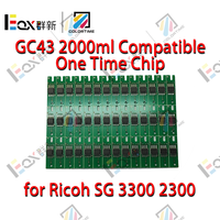 Puce compatible COLORTIME GC43 pour cartouche d'imprimante Ricoh SG3300 SG2300, puces de cartouche GC43