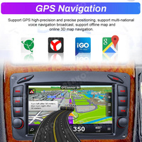 Radio Mobil Android Layar Sentuh 7'' untuk Mercedes Benz Kelas CLK W209 W203 W208 W463 2+64GB Carplay Navigasi Stereo